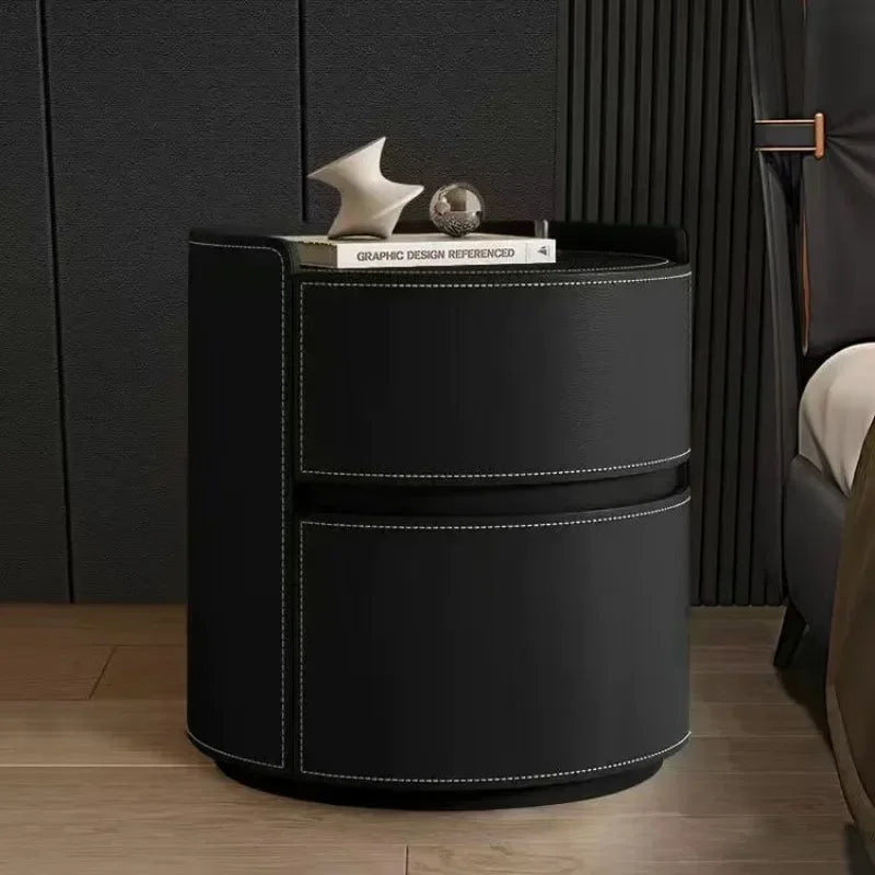 IUYTR Nordic Nightstands Modern Bedside Dresser Wood Cabinet