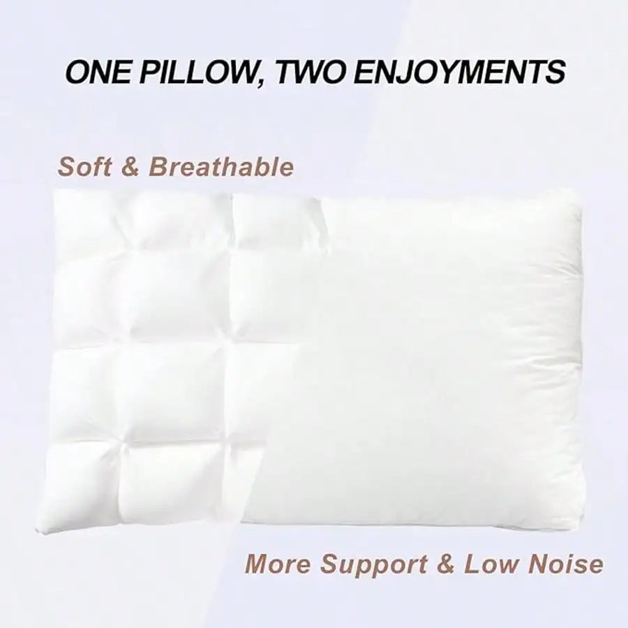 Deluxe Pillow 2-Piece Set With Down Alternative For Side Sleepers by S And B Enterprise