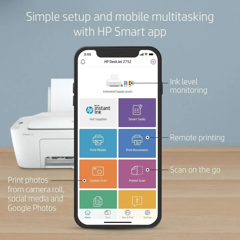 Contivity Technology DeskJet 2752 All In One Printer Scanner Copy