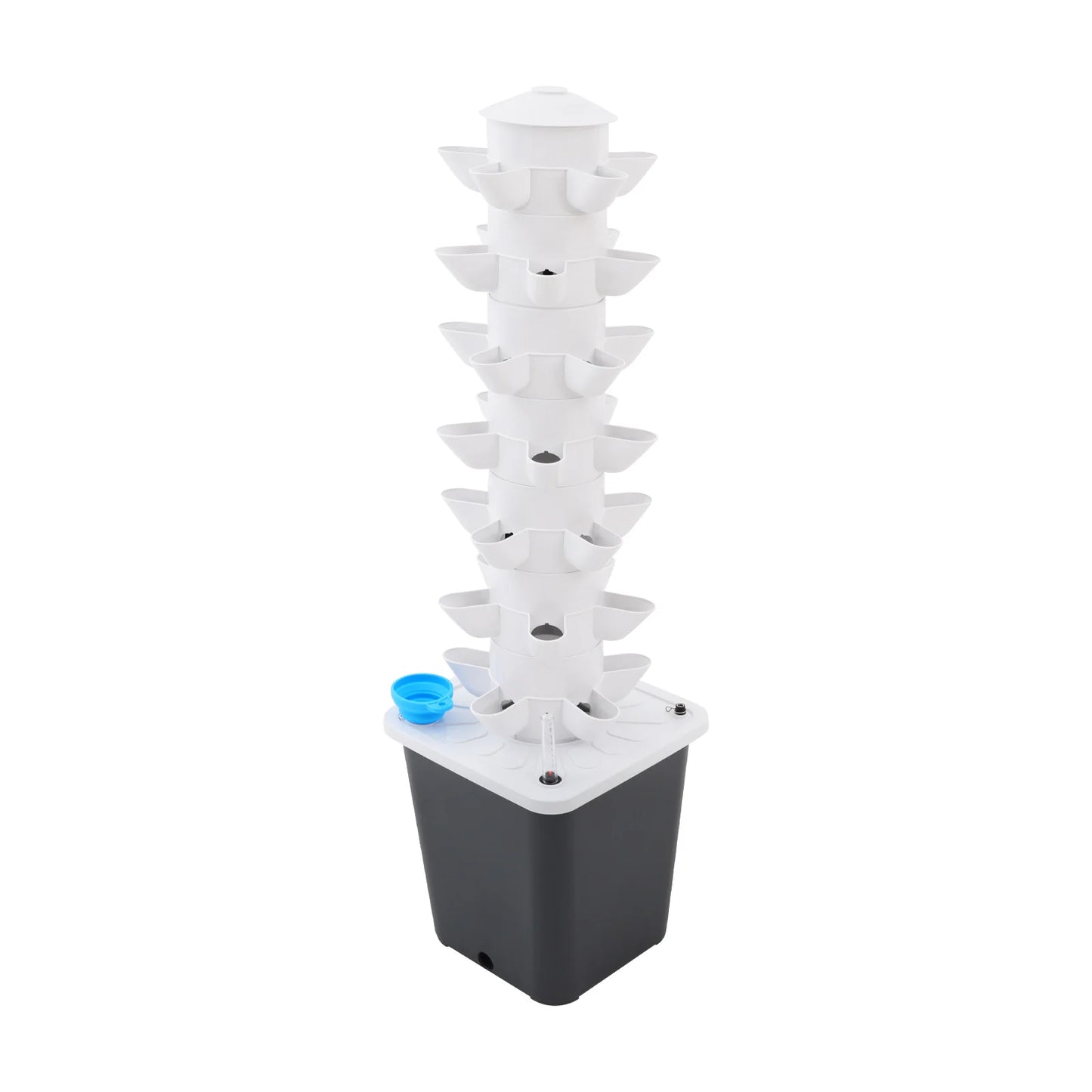 7-Tier Hydroponic Tower With 35 Holes For Indoor Gardening