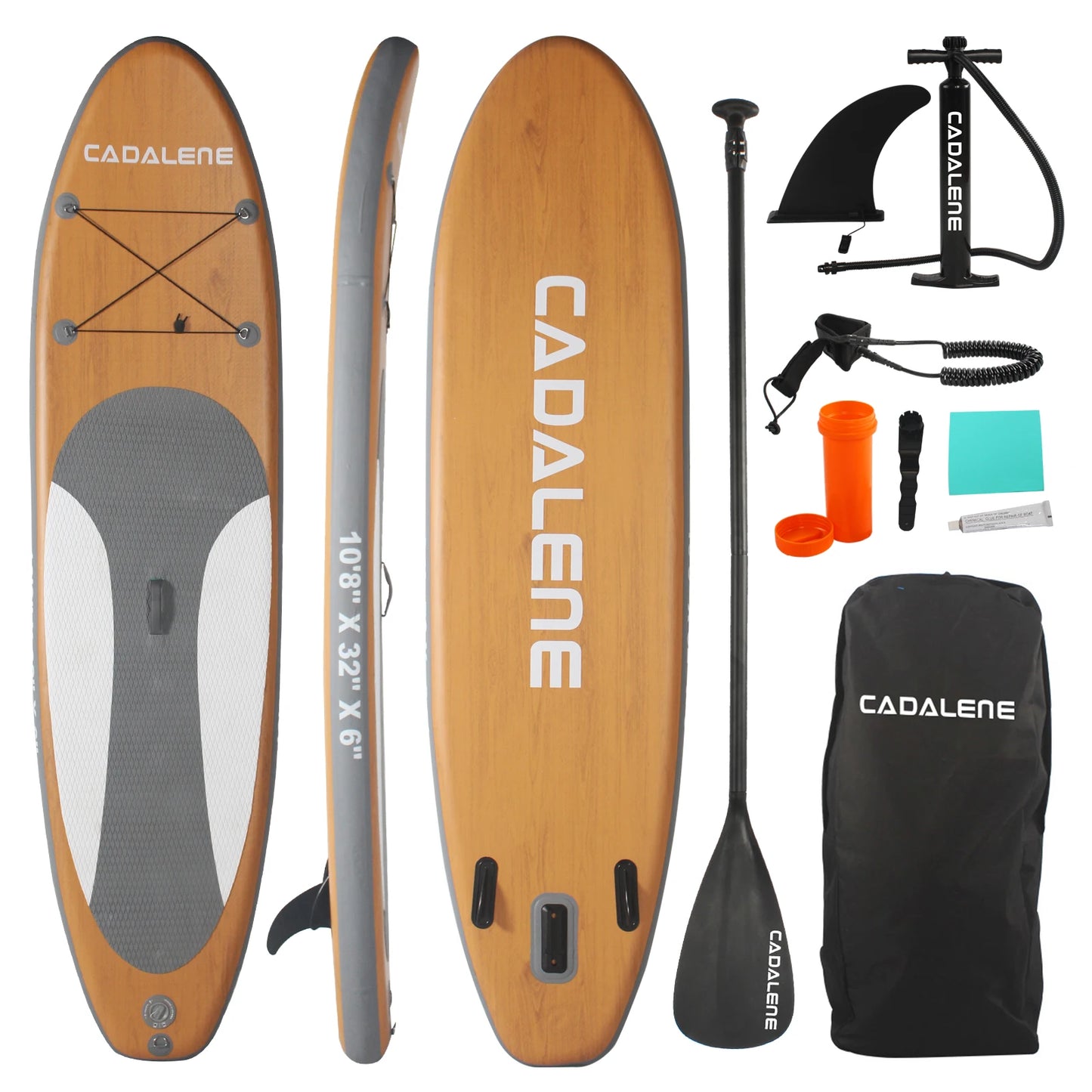 CADALENEC Inflatable Stand Up Paddle Board With Premium Accessories