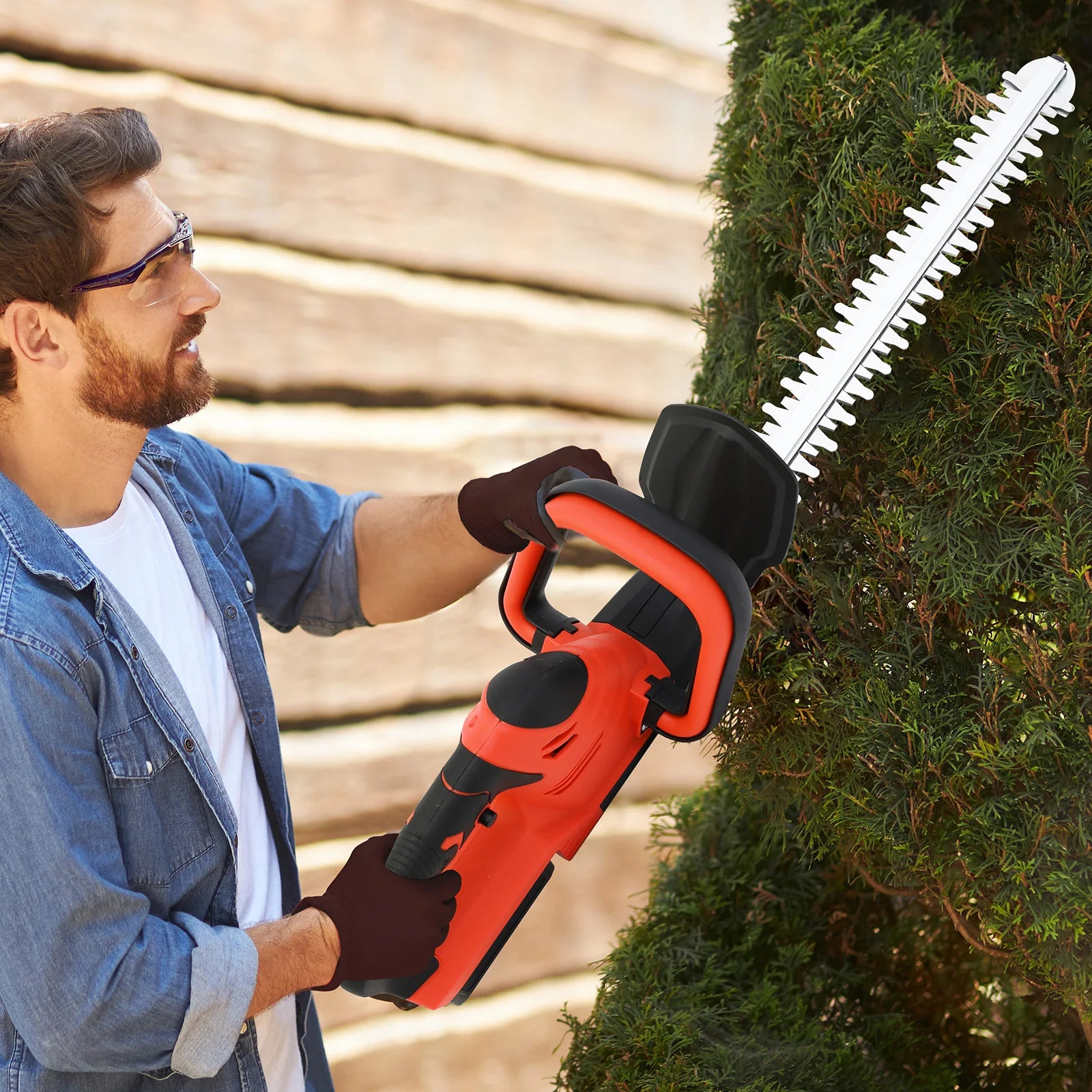 Cordless Hedge Trimmer With Battery Included For Garden Yard Care by S And B Enterprise