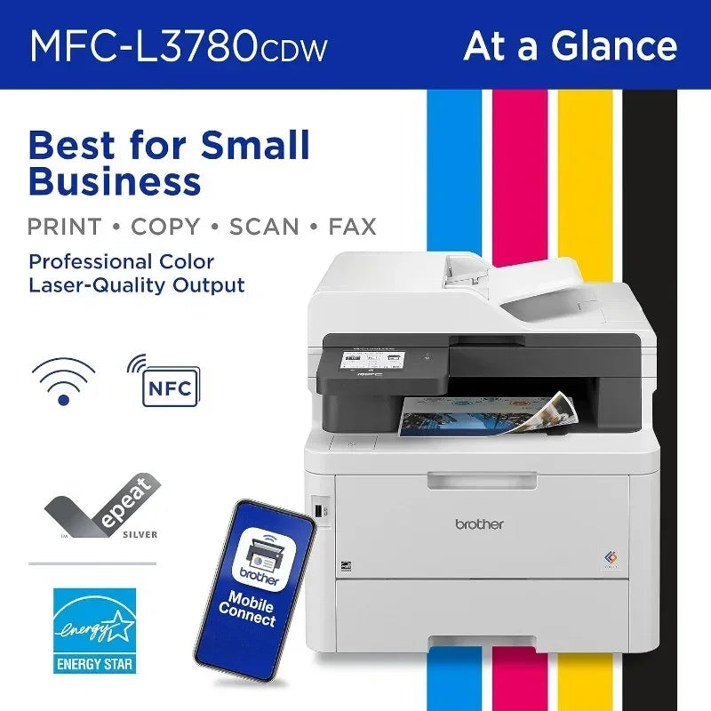 MFC-L3780CDW Wireless Color All-in-One Printer With Single Pass Duplex Copy