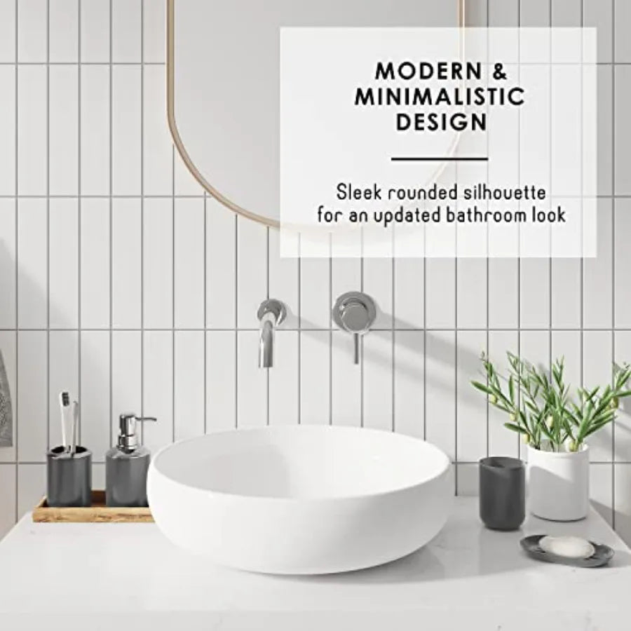 Bamboo Bathroom Accessory Set With Shower Curtain And Liner by S And B Enterprise