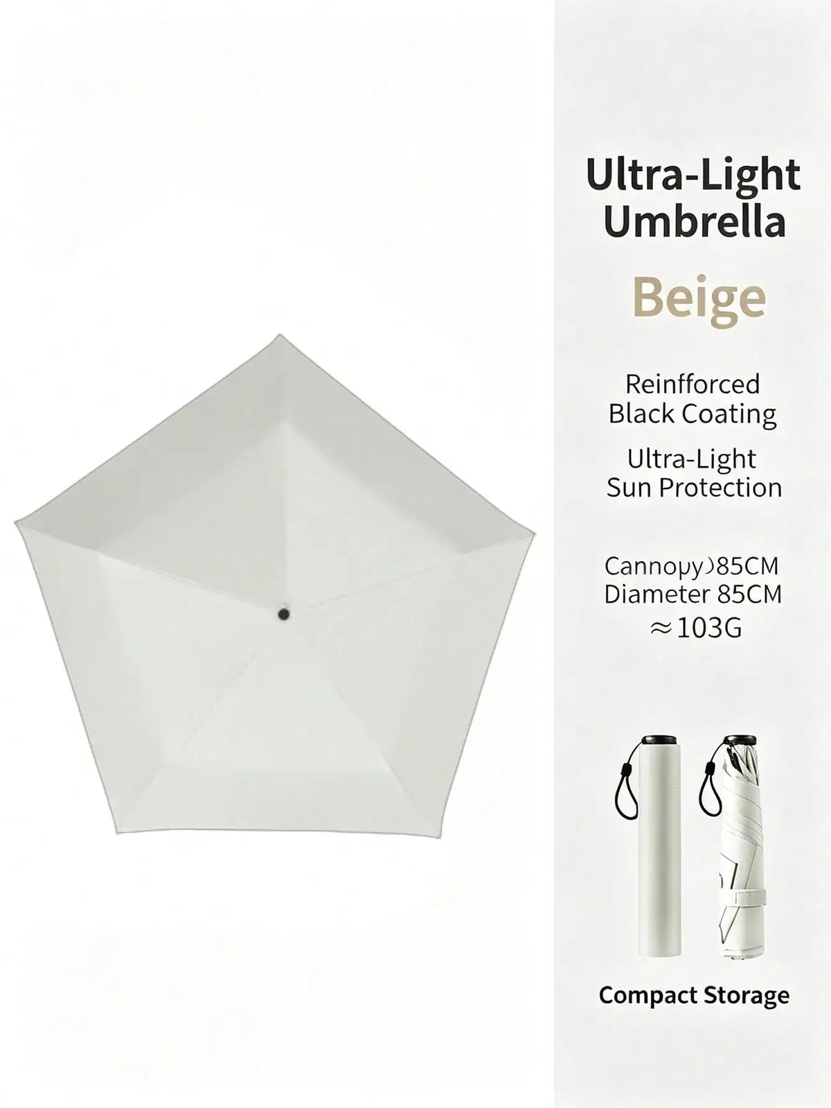 Fashionable Pencil Umbrella, UV Protection, Ultra-Lightweight Slim Mini Travel Umbrella, Women's Stylish Compact Foldable Pocket Umbrella, UPF 50+ Sun Protection, Suitable For Rainy Days, Backpack, Handbag, Commuting, Beach,