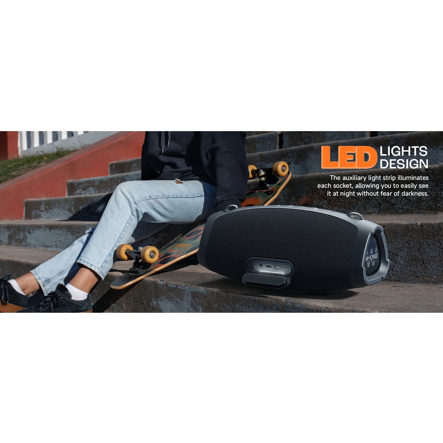 W-King X10 Bluetooth Speaker 120W Portable Waterproof Boombox by S And B Enterprise