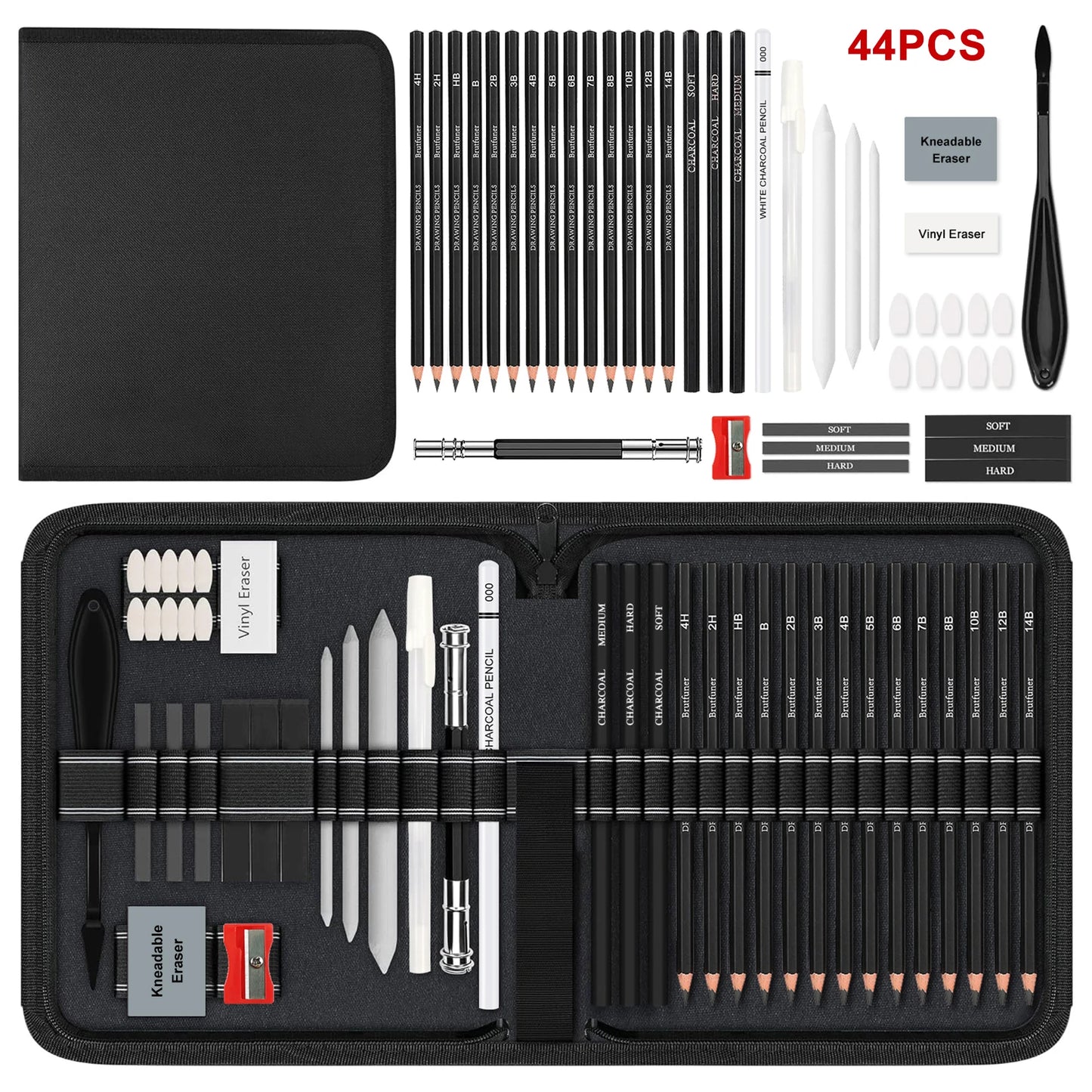 Professional Drawing Sketching Pencils Set For Artists 12 To 75