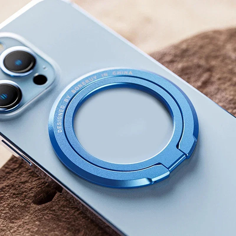 Magnetic Ring IPhone Holder For MagSafe Removable Grip Stand for iPhone Support Portable Mobile Phone Magnet Foldable Bracket by S And B Enterprise
