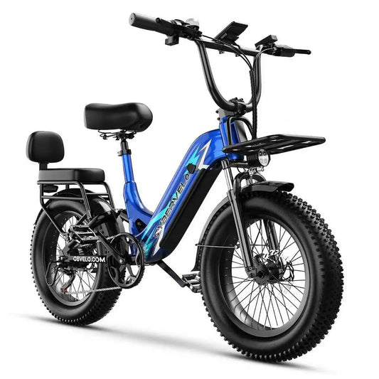 Cybervelo 1000W Peak Step Thru Fat Tire Electric Bike