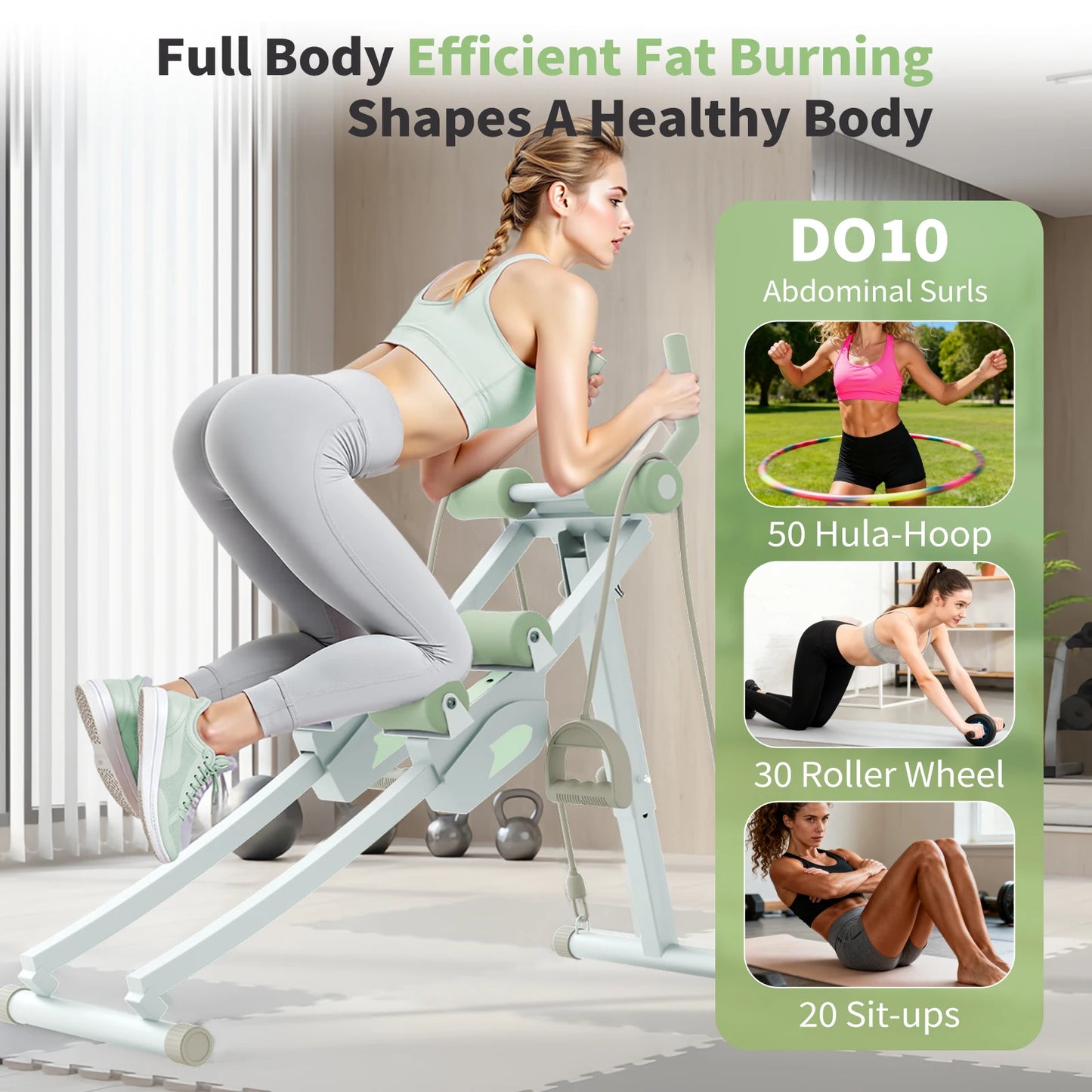 Abdominal Curling Exercise Machine Dual Track Core Trainer by S And B Enterprise