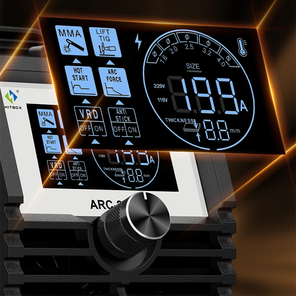 Hitbox Portable Mma Arc Welding Machine With Led Display