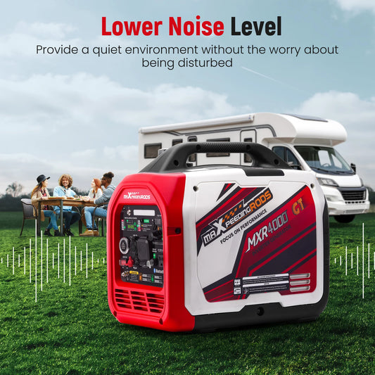 Maxpeedingrods 4KW Portable Dual Fuel Generator Inverter LPG Gas Bluetooth