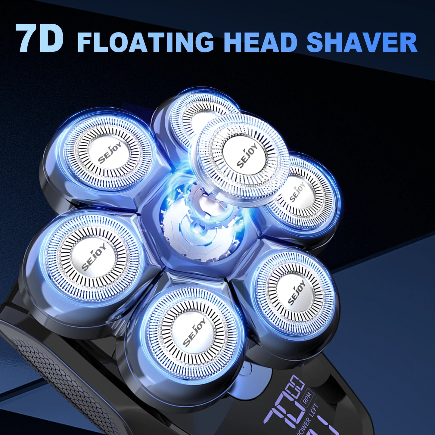 Sejoy 6-In-1 7D Head Shaver Grooming Kit by S And B Enterprise