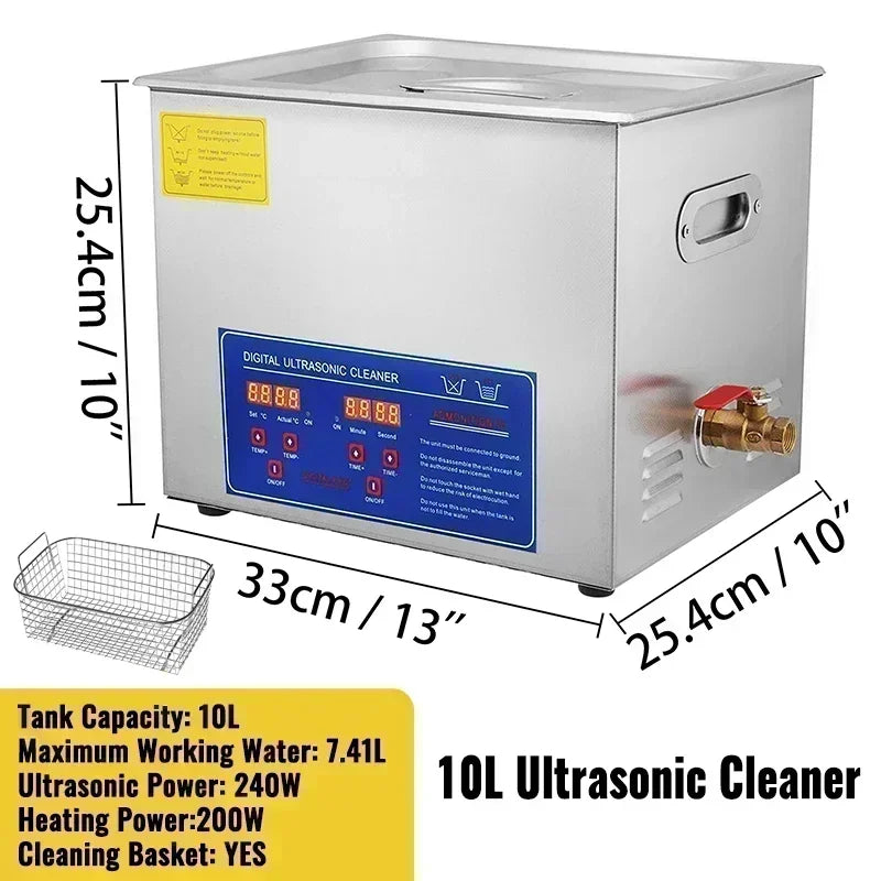 VEVOR Ultrasonic Cleaner for Dishes, Jewelry, and Tools