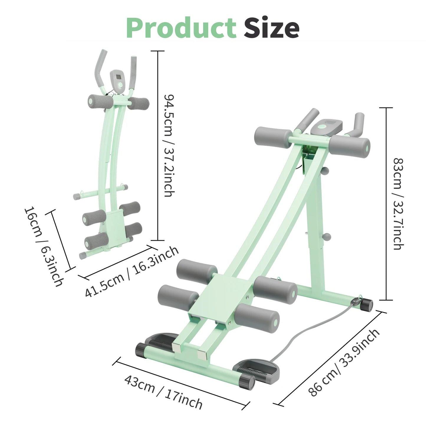 Abdominal Curling Exercise Machine Dual Track Core Trainer by S And B Enterprise