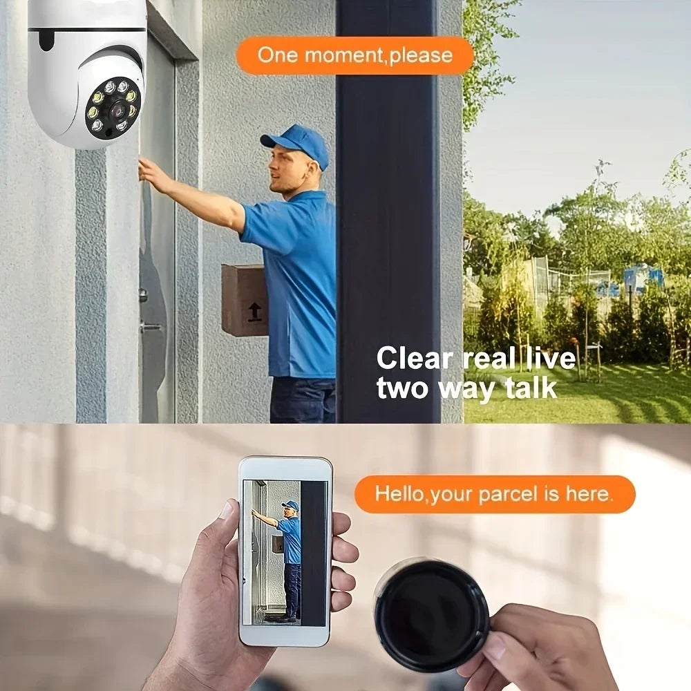 BoyKeep Ease Life App Light Bulb Security Camera Outdoor Wireless 5GHz