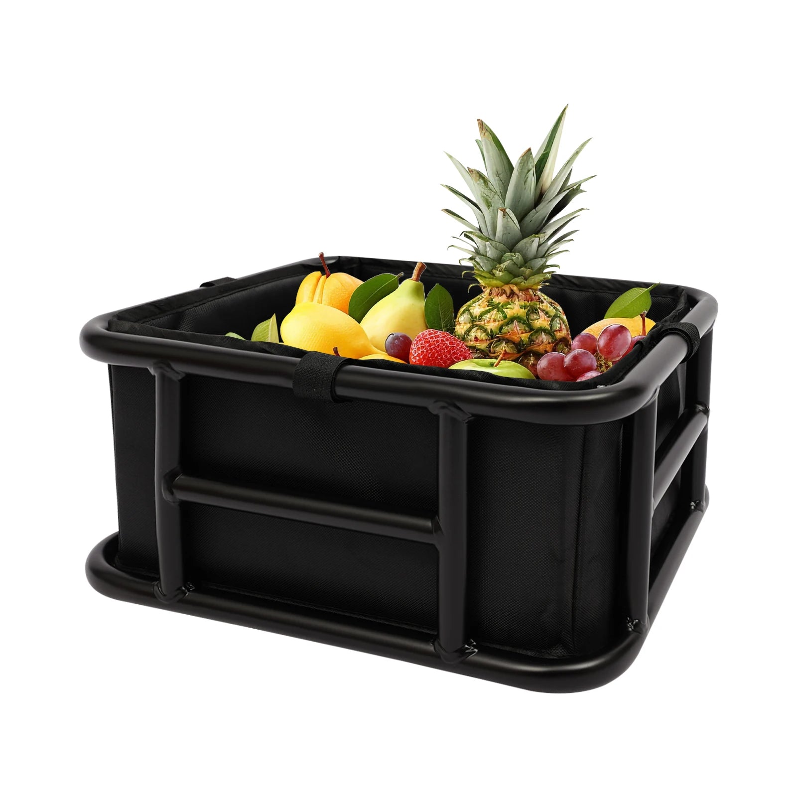 42x32x15cm/32.5x28.5x15cm Bicycle Basket Rear Bike Basket with Luggage Net and Basket Inner Liner 27kg/60 lbs Load-bearing Capacity by S And B Enterprise