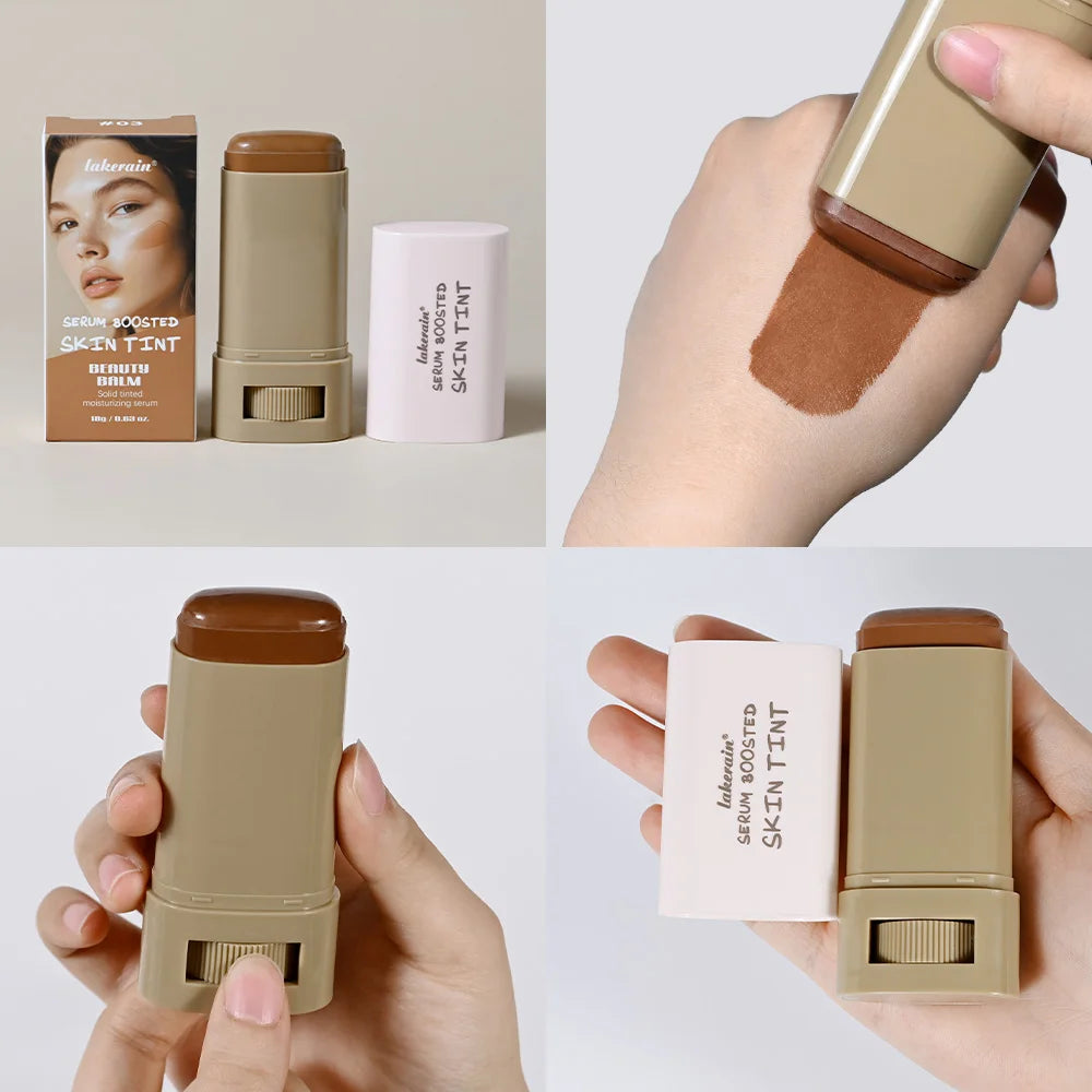 Skin Tint Foundation Stick Moisturizing & Non-Sticky Concealer Base Foundation Boosted Smooth Makeup Stick Woman Cosmetics by S And B Enterprise