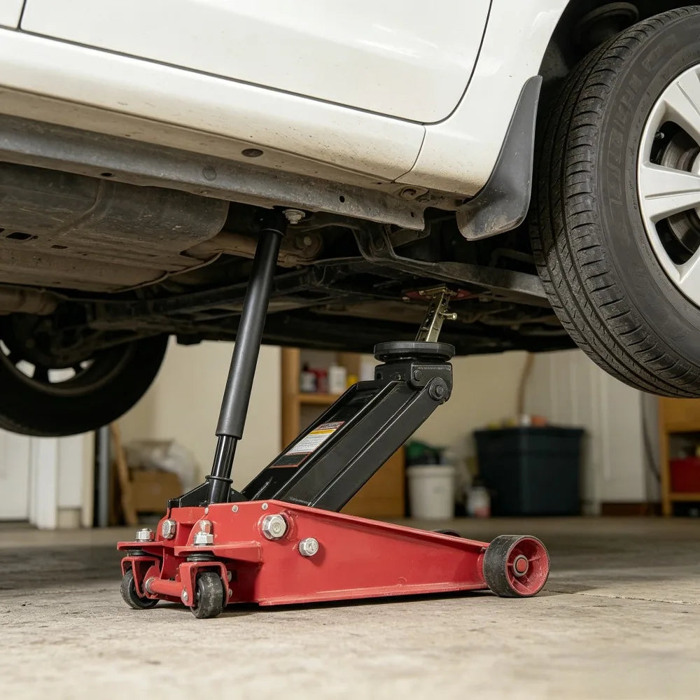 3.5 Ton Locking Support Bar Floor Jack Stand Alternative Safe Car SUV EV Lift