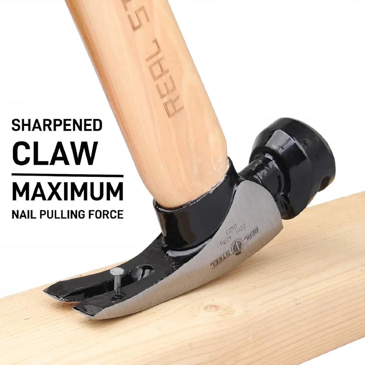 Milled Face Framing Hammer With Rip Claw Magnetic Head