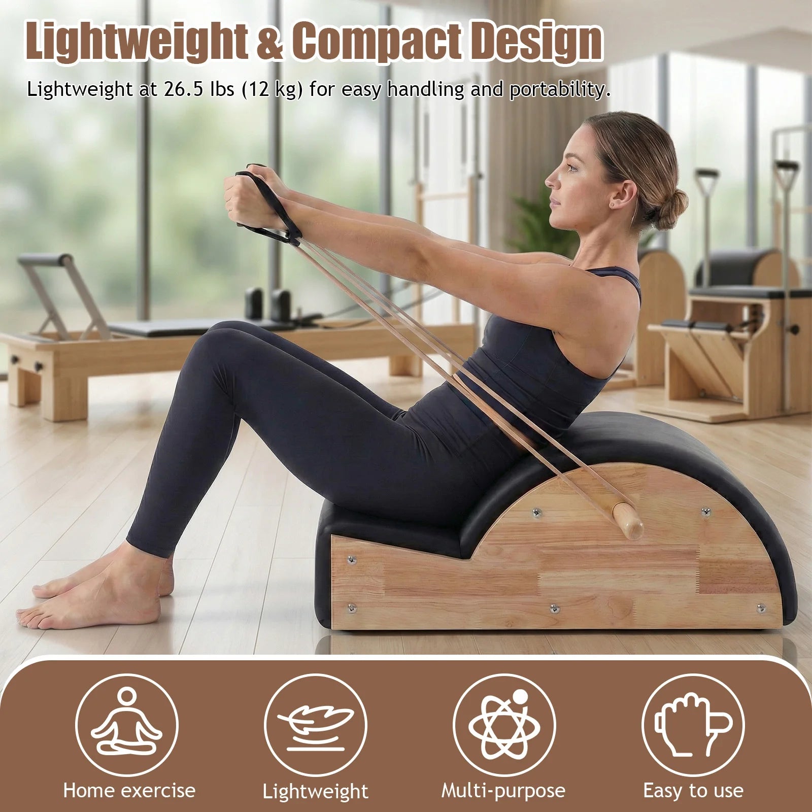 Balanced Body Arc Pilates Massage Bed Barrel For Back Flexibility by S And B Enterprise