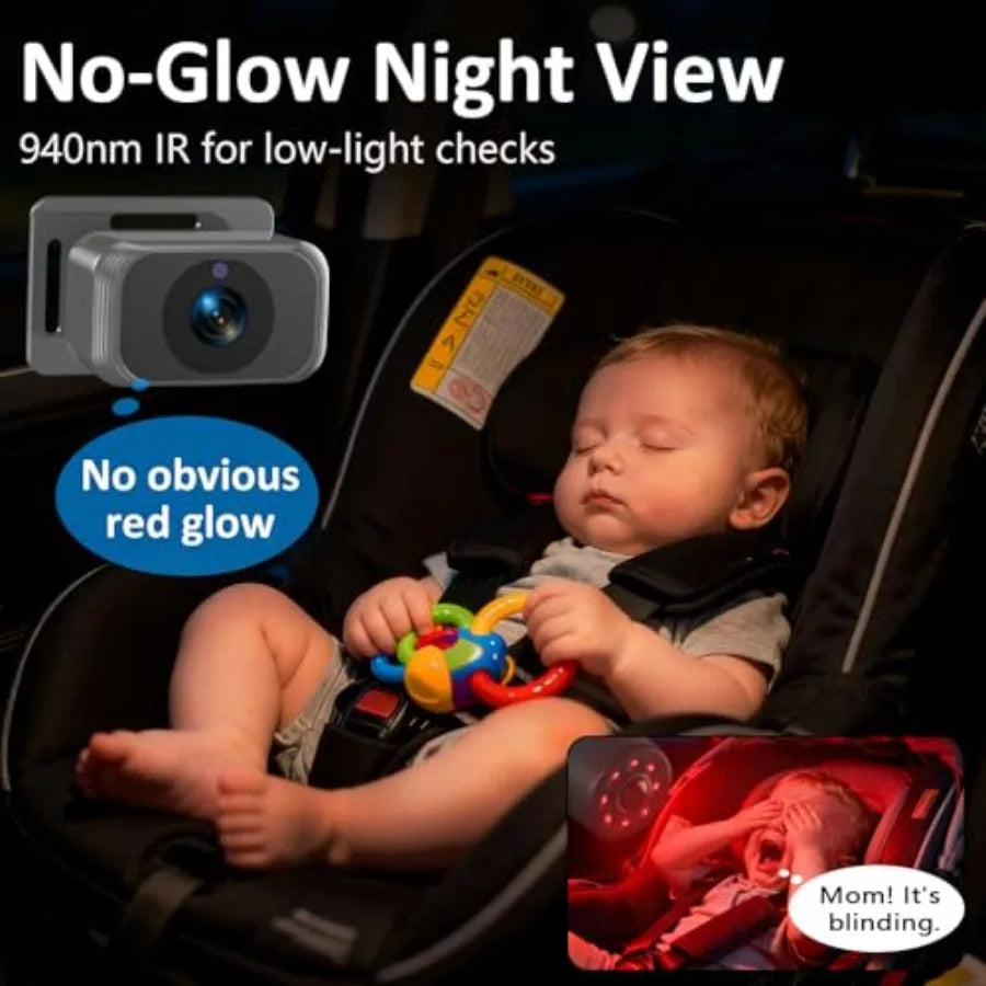 Baby Car Camera For Two Kids HD 1080P Dual Monitor by S And B Enterprise