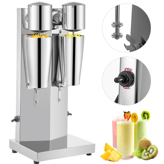 VEVOR Milk Shake Machine Commercial Auto Double Cups