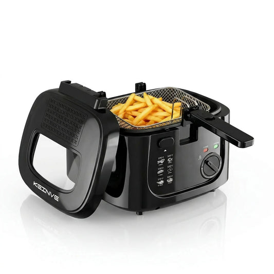 CACHOO 1600W Electric Deep Fryer With Adjustable Temperature