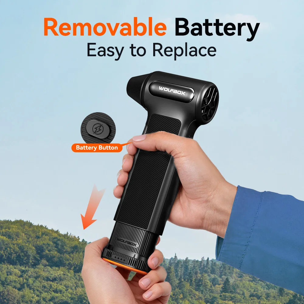 WOLFBOX DF200 Electric Fan Duster Wireless Air Blower 3 Speed
