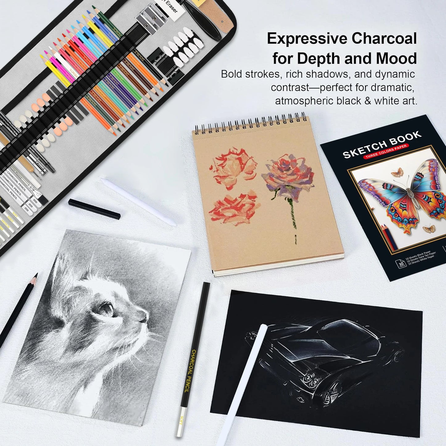 Professional Drawing Sketching Pencils Set For Artists 12 To 75