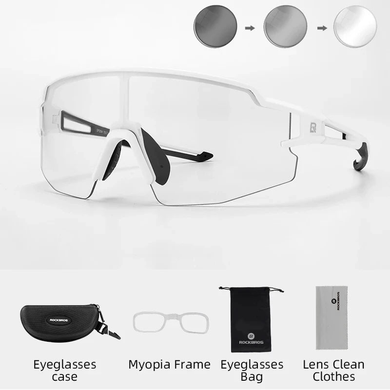 ROCKBROS Photochromic Polarized Cycling Glasses UV400 Protection