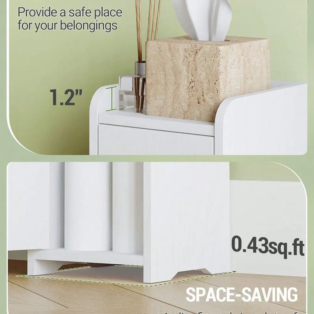 Corner Floor Bathroom Cabinet With Adjustable Shelf by S And B Enterprise
