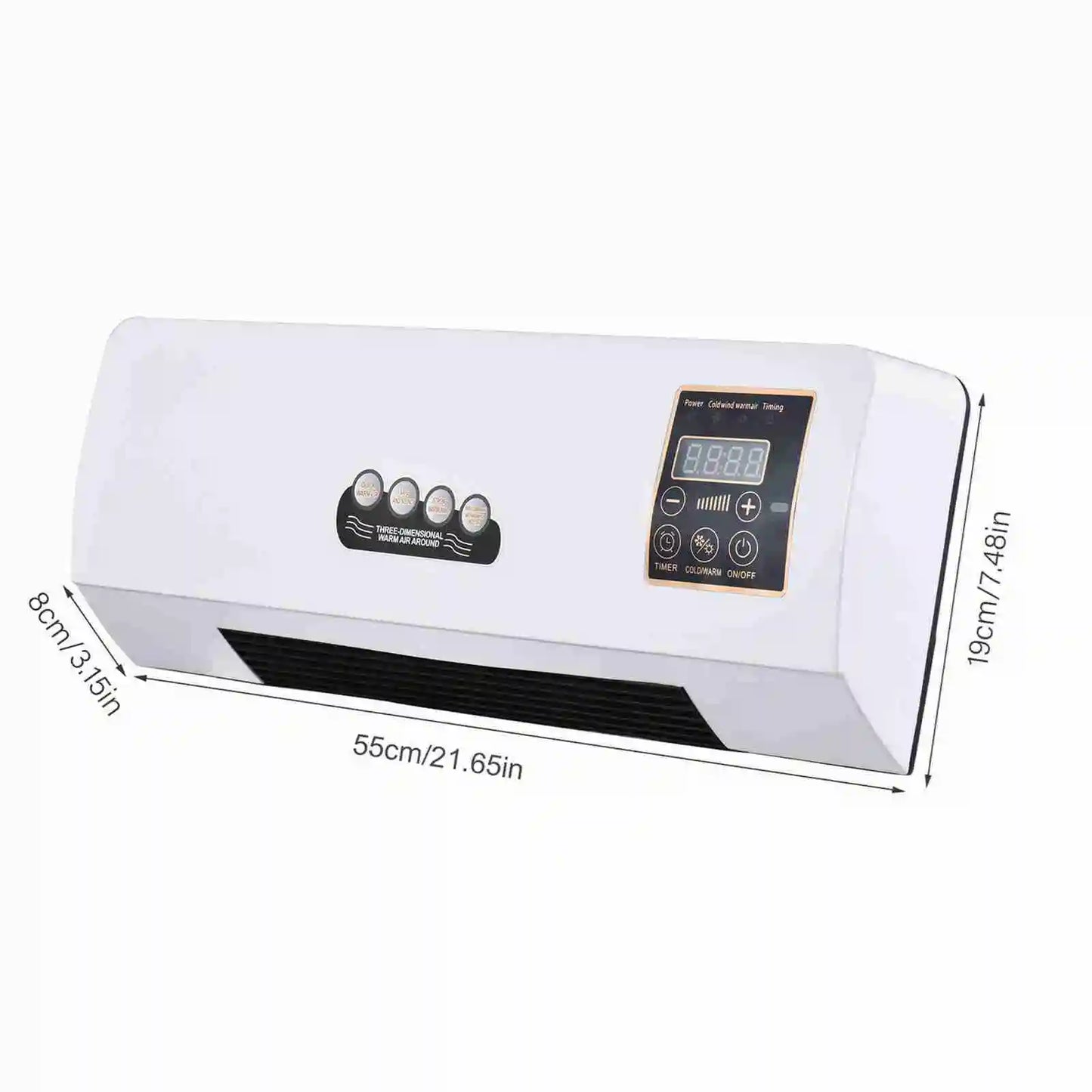 Two In One Electric Heater With Fan And Digital Display by S And B Enterprise