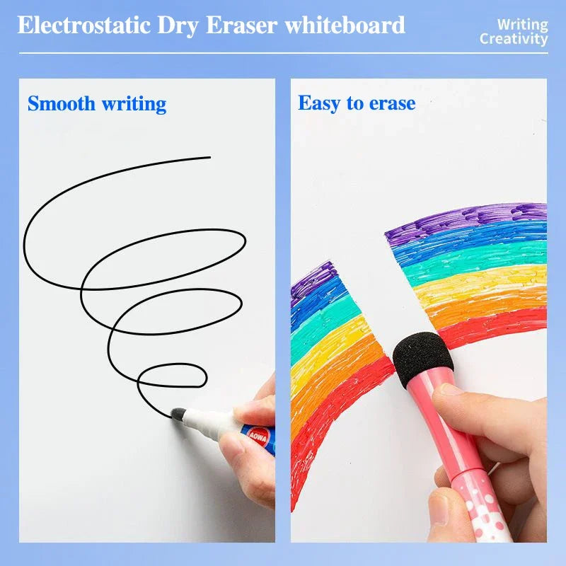 Static Whiteboard Sticker For Home Office Classroom Reusable Surface by S And B Enterprise