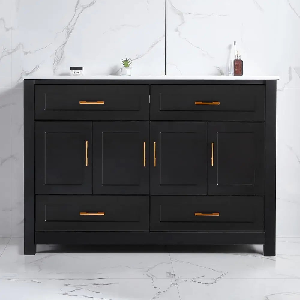Freestanding Modern Bathroom Vanity With Sink Cabinet And Drawers by S And B Enterprise