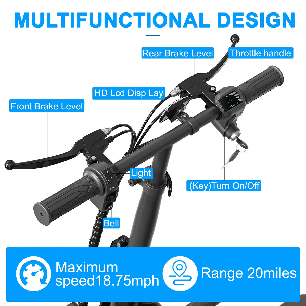 Spacewalk electric scooter with seat for adults by S And B Enterprise; black body, 48V 750W motor, LCD display, 14" tires.