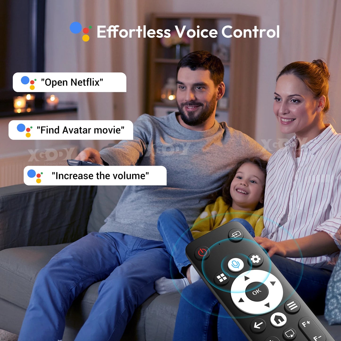 XGODY Netflix Official 4K Smart Projector With AI Voice Autofocus