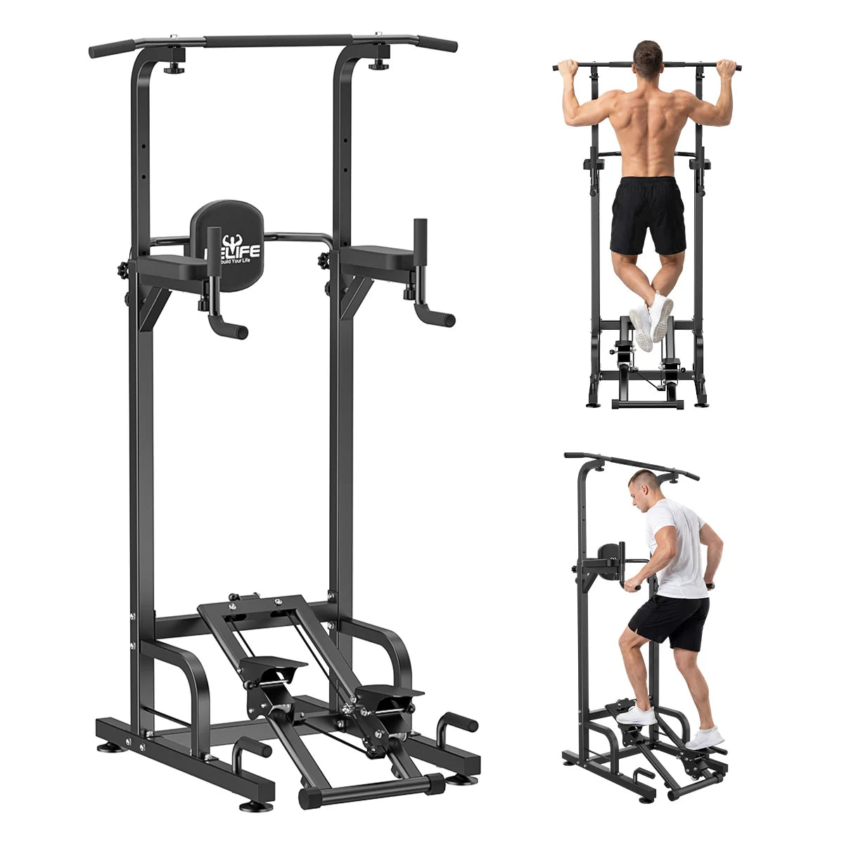 Multifunctional Power Tower Pull Up Dip Station 450LBS by S And B Enterprise