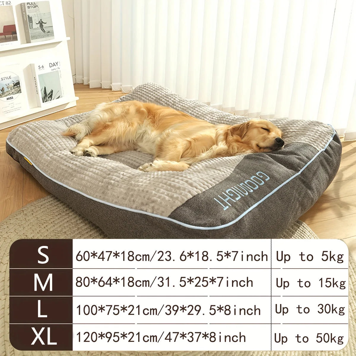 NONECN Extra Thick Orthopedic Dog Bed For Senior Dogs