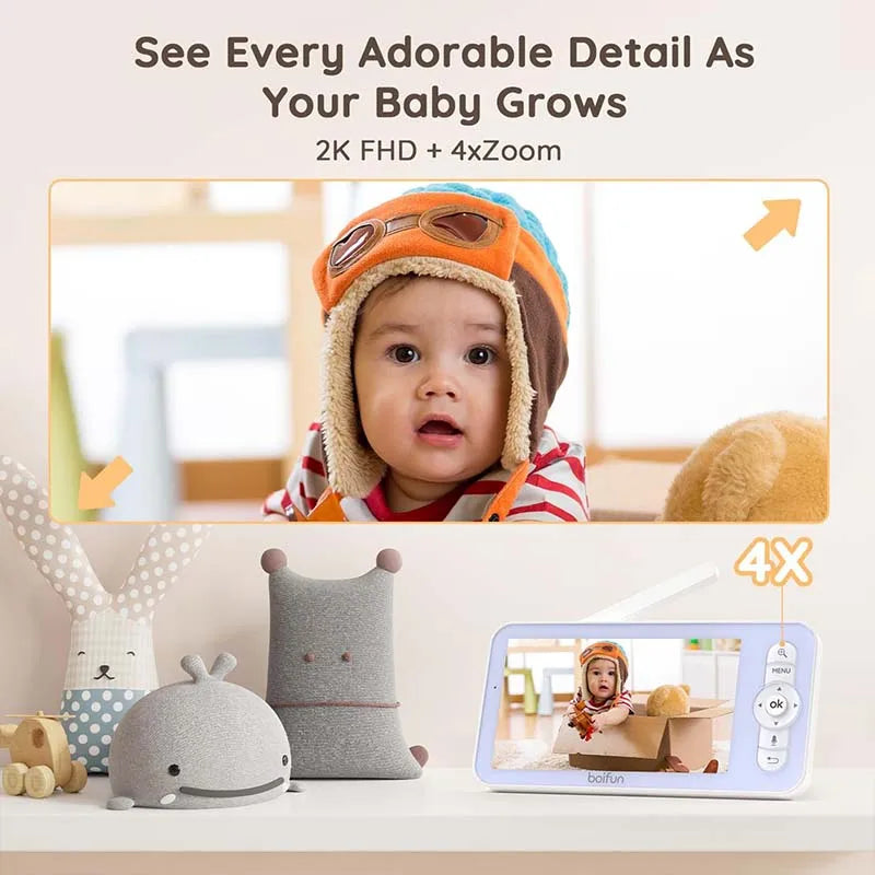 BOIFUN WiFi Baby Monitor With Night Vision And Two-Way Talk by S And B Enterprise