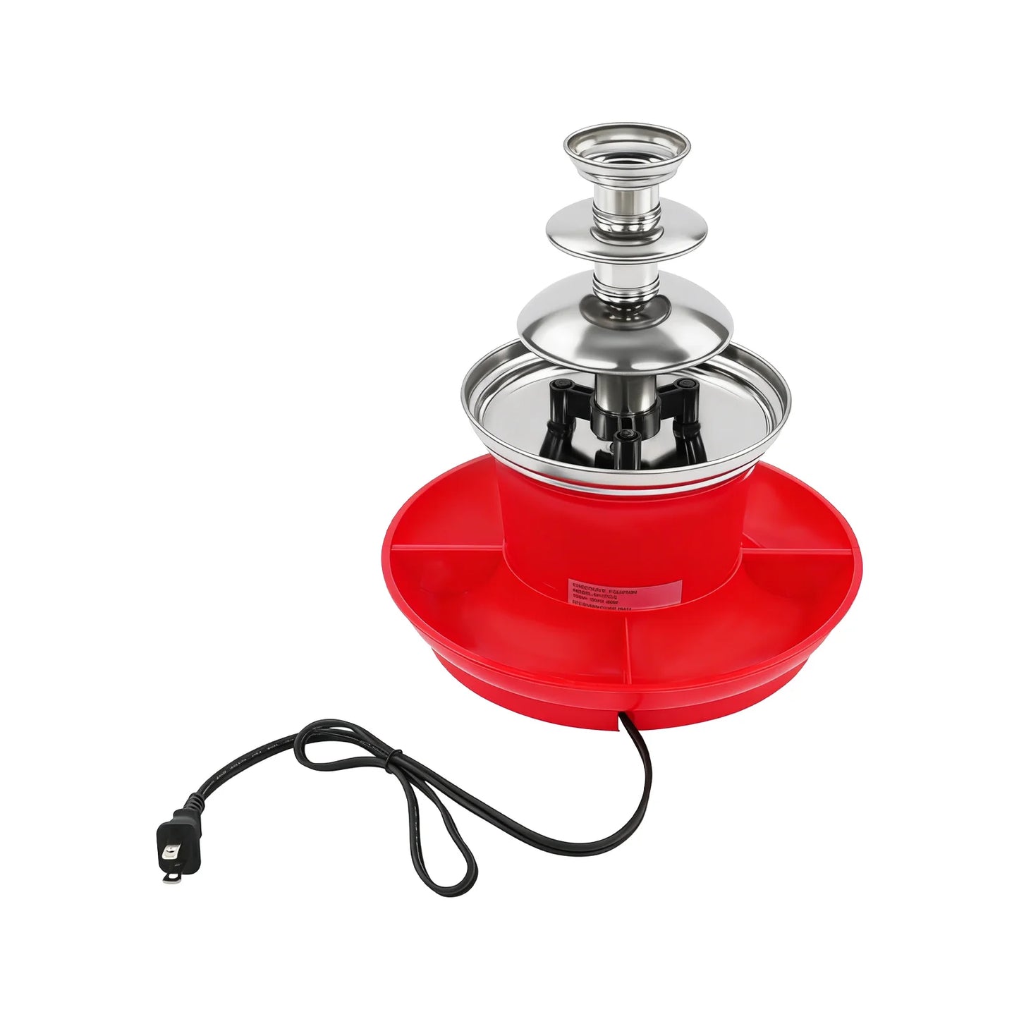 Chocolate Fondue Fountain 40W Stainless Steel 3 Tier by S And B Enterprise