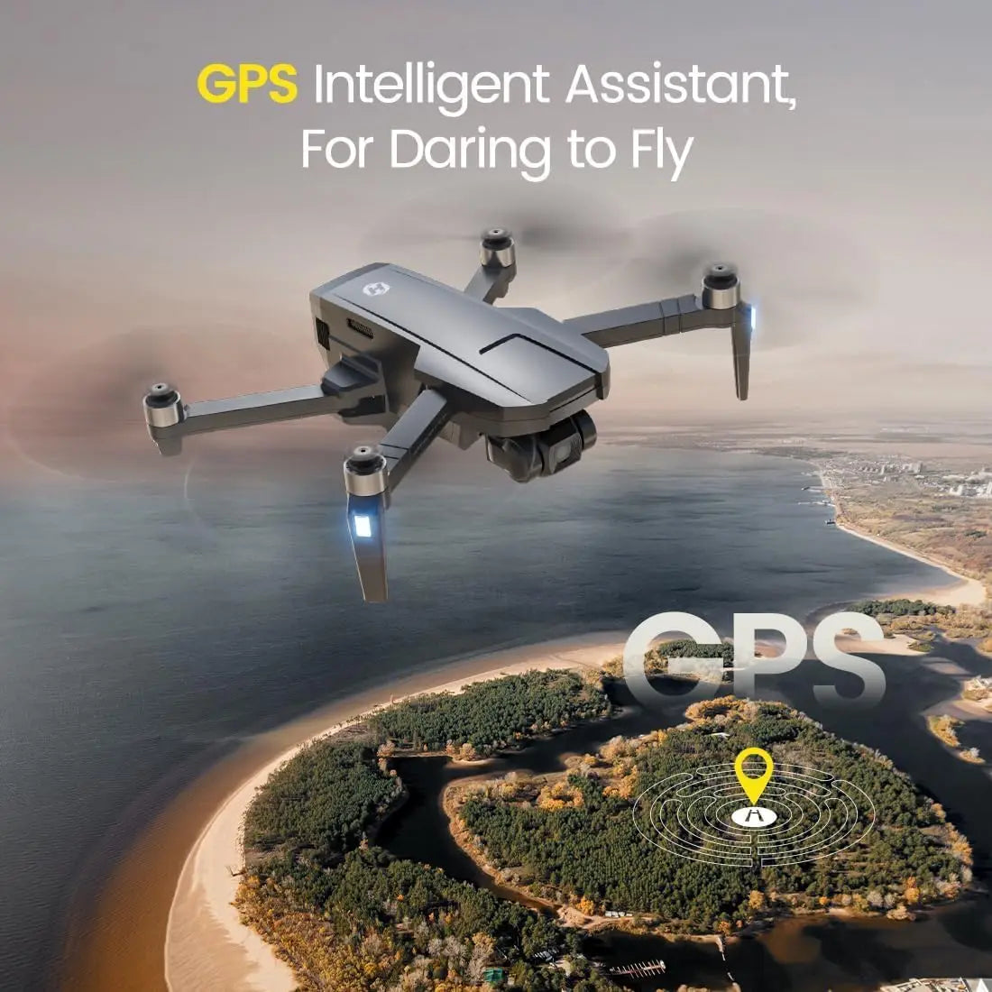 4K GPS Drone With 3-Axis Gimbal Foldable Quadcopter Auto Return