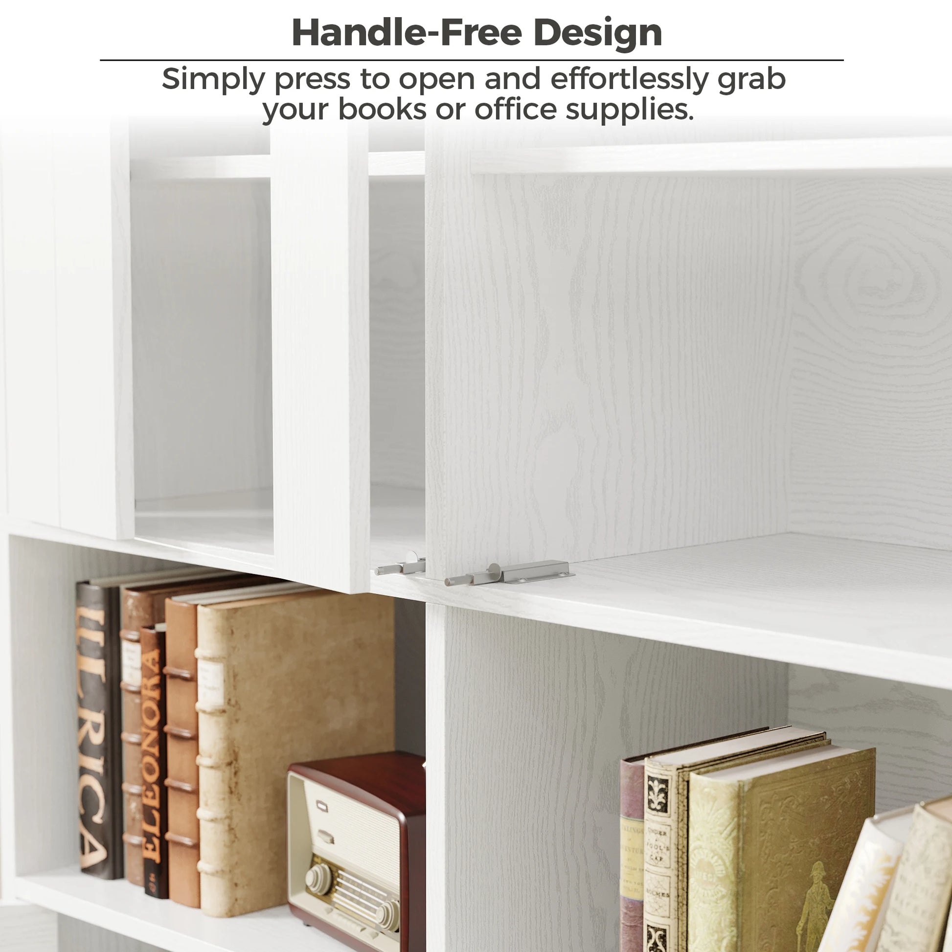IRONCK Five Tier Bookshelf With Acrylic Doors For Home Office by S And B Enterprise
