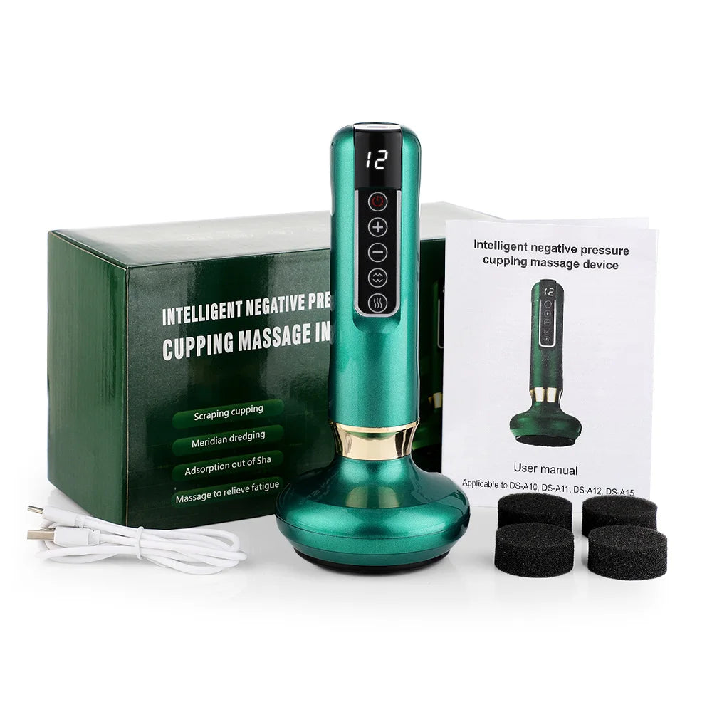 PASTSKY Electric Cupping Device With 12 Levels Vacuum USB Rechargeable