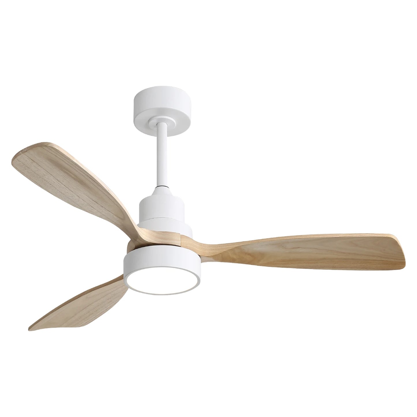 Sofucor Wood Ceiling Fan With LED Light Remote Control