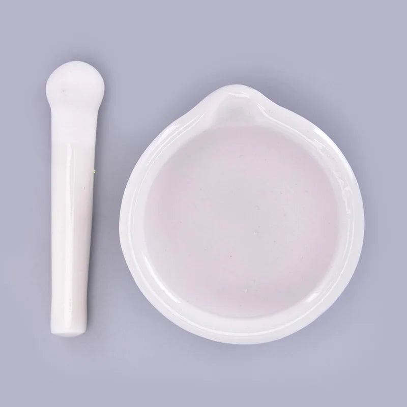 TPXCKz Ceramic Mortar And Pestle Spice Grinder Set by S And B Enterprise