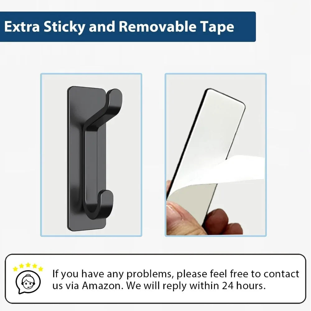 Strong Adhesive Door Hanger Hooks for Coat and Towels