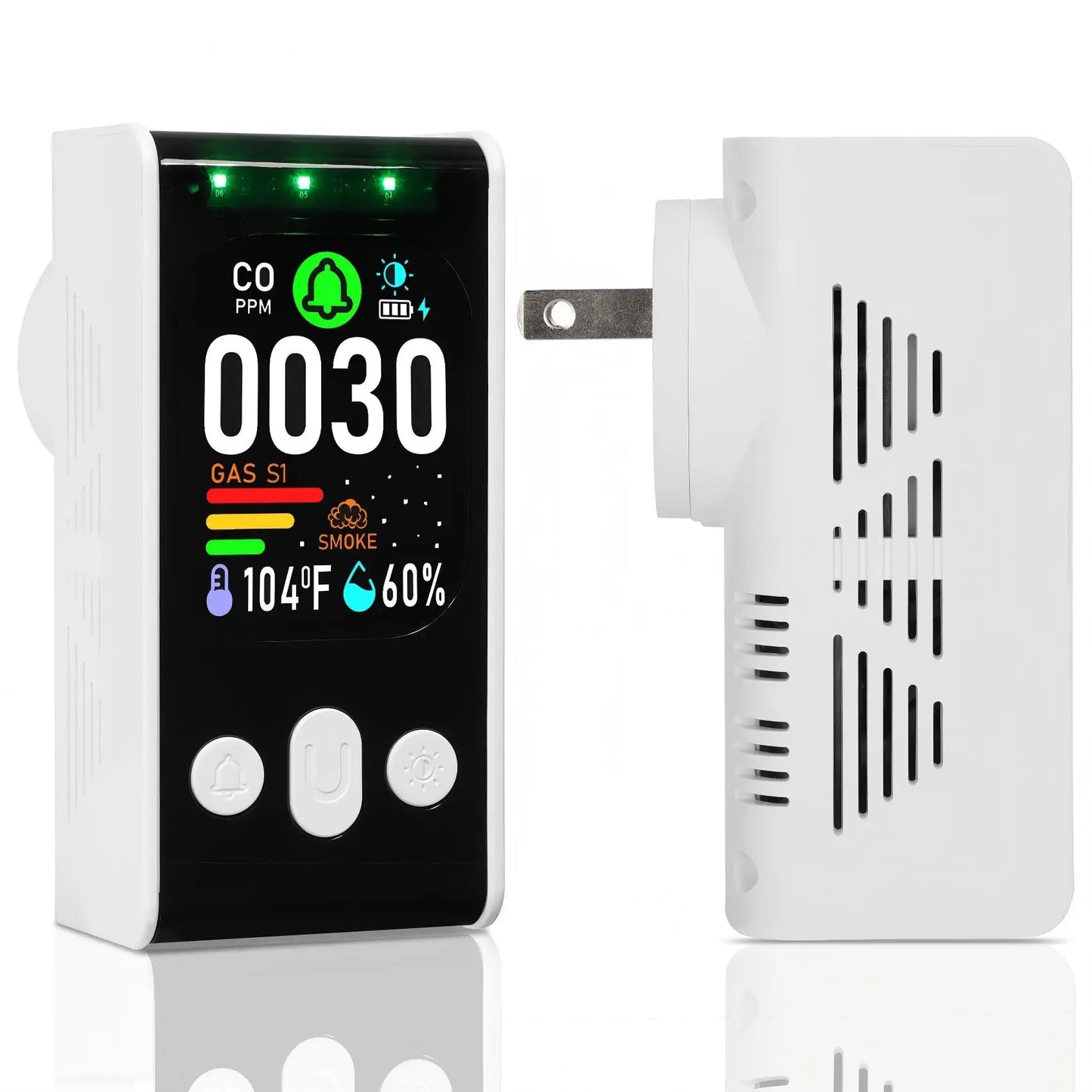 5-in-1 Multi-Sensor Gas Smoke CO Detector With Battery Backup by S And B Enterprise