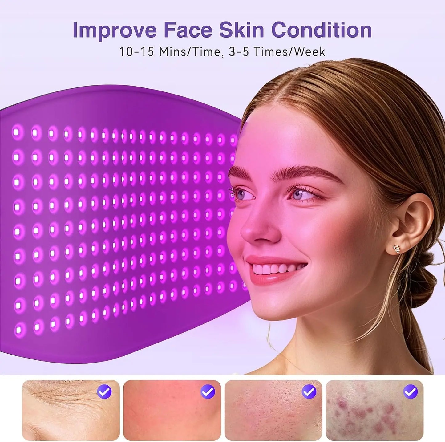 Hello Face L6 510K Red and infrared Light Mask 720 LED Chips Panel Facial Body Skin Rejuvenation Home Care Salon Device