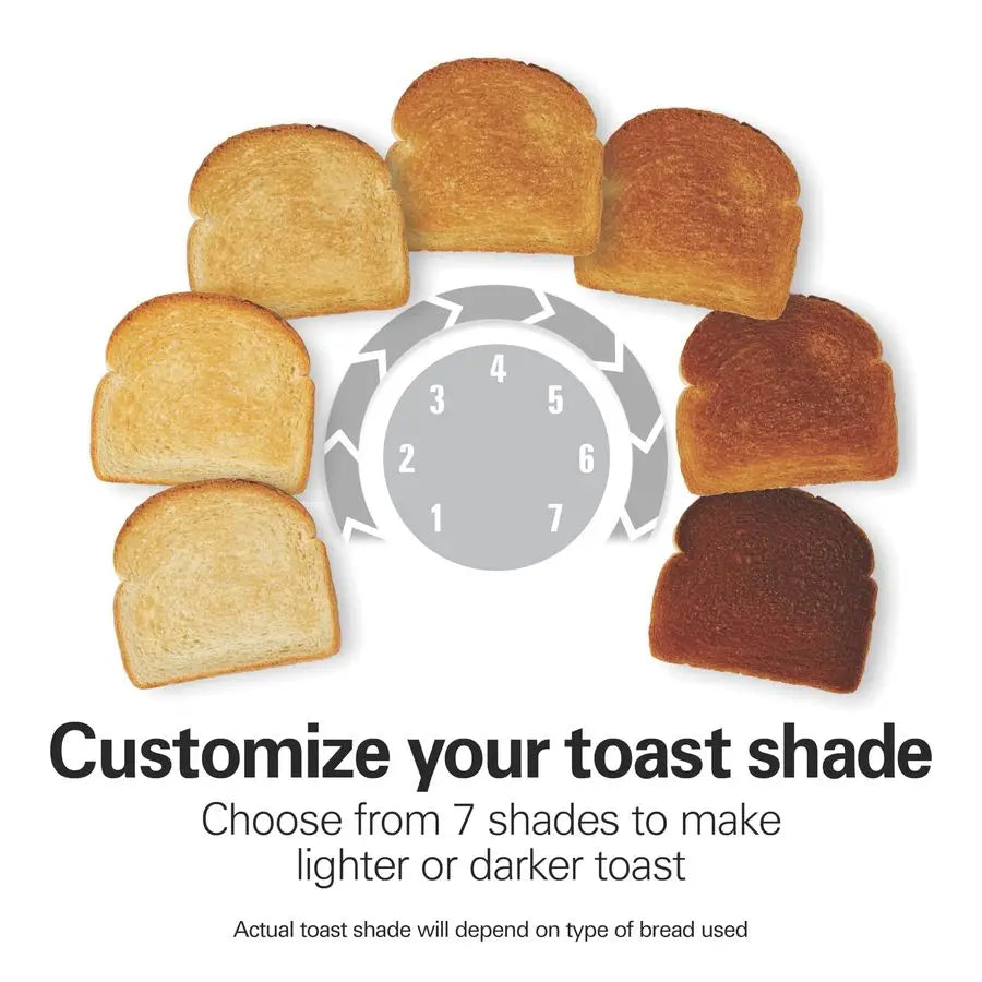 Retro Toaster With Wide Slots And SureToast Bagel Defrost Settings